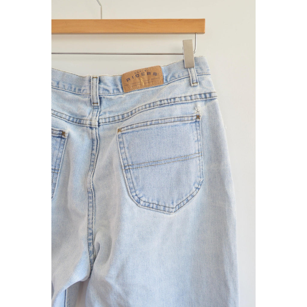 32 x 30 perfect high waist light wash broken in vintage riders