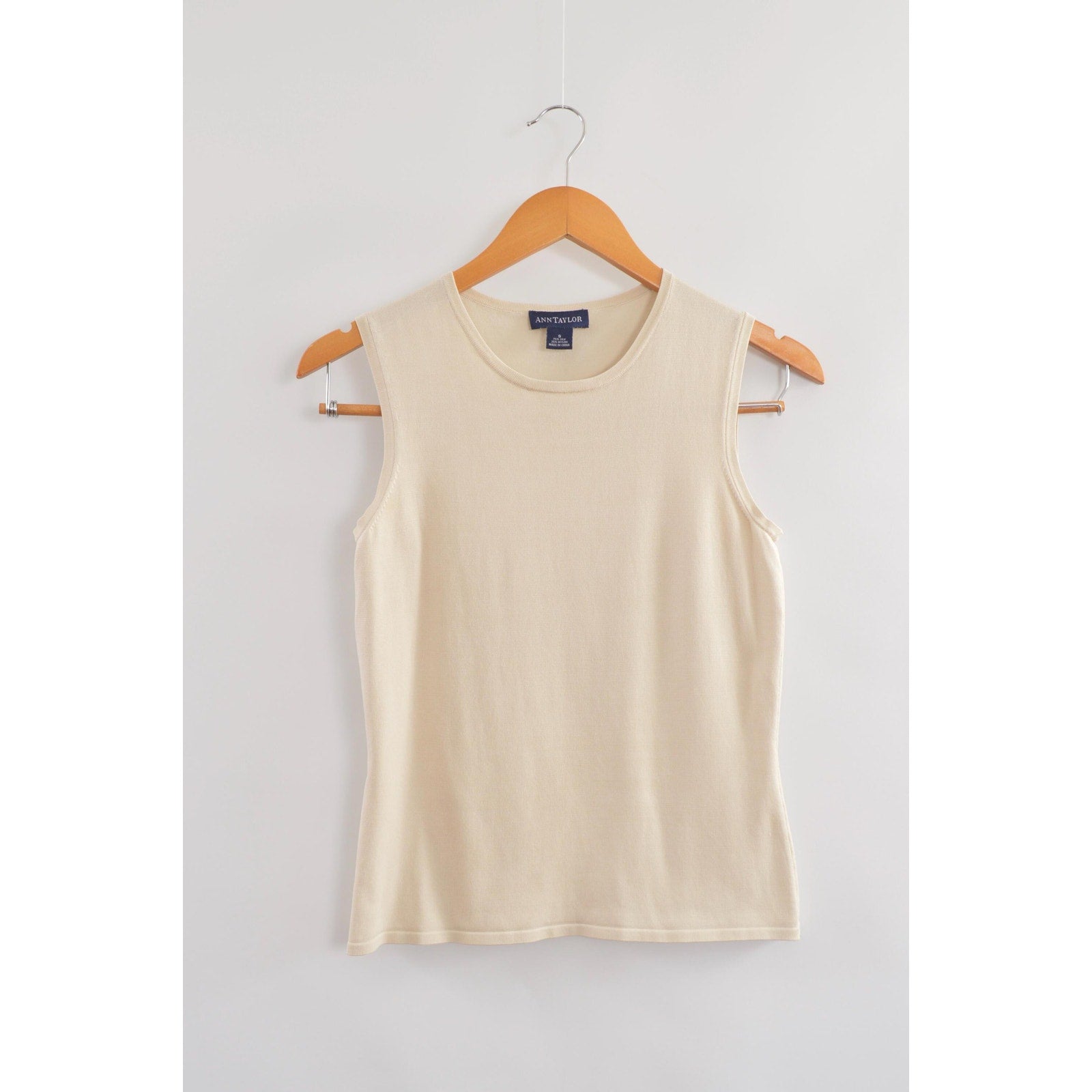 creamy silk blend sweater knit ann taylor tank