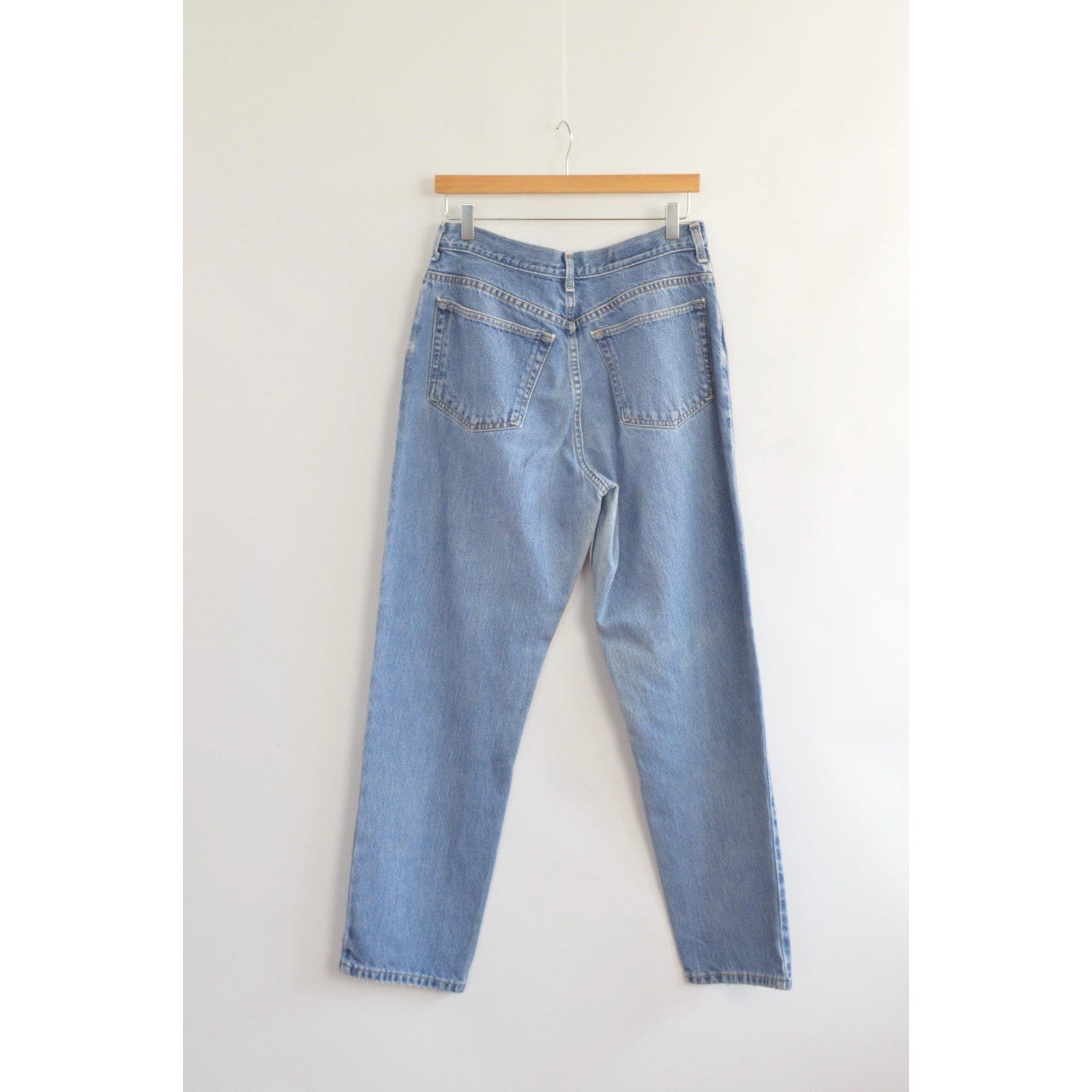 31 x 30 high rise mid wash land’s end 90s fit denim