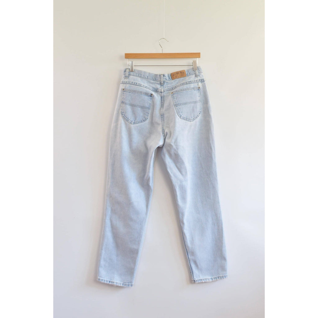 32 x 30 perfect high waist light wash broken in vintage riders