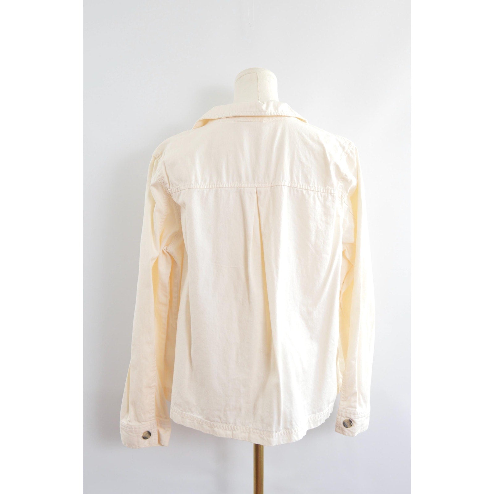 off white cropped cotton jacket