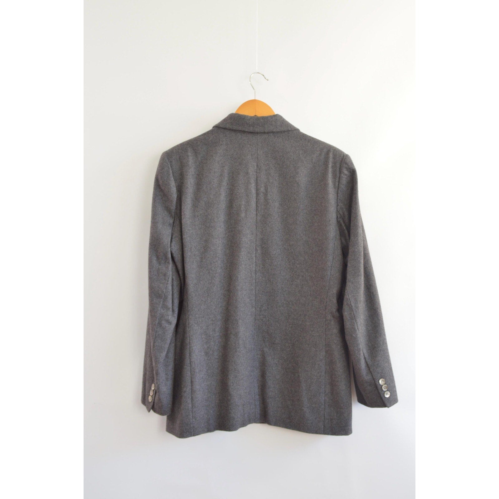 oversized wool blend vintage charcoal gray gap blazer