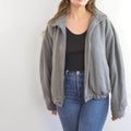 gray wool vintage member’s only bomber jacket