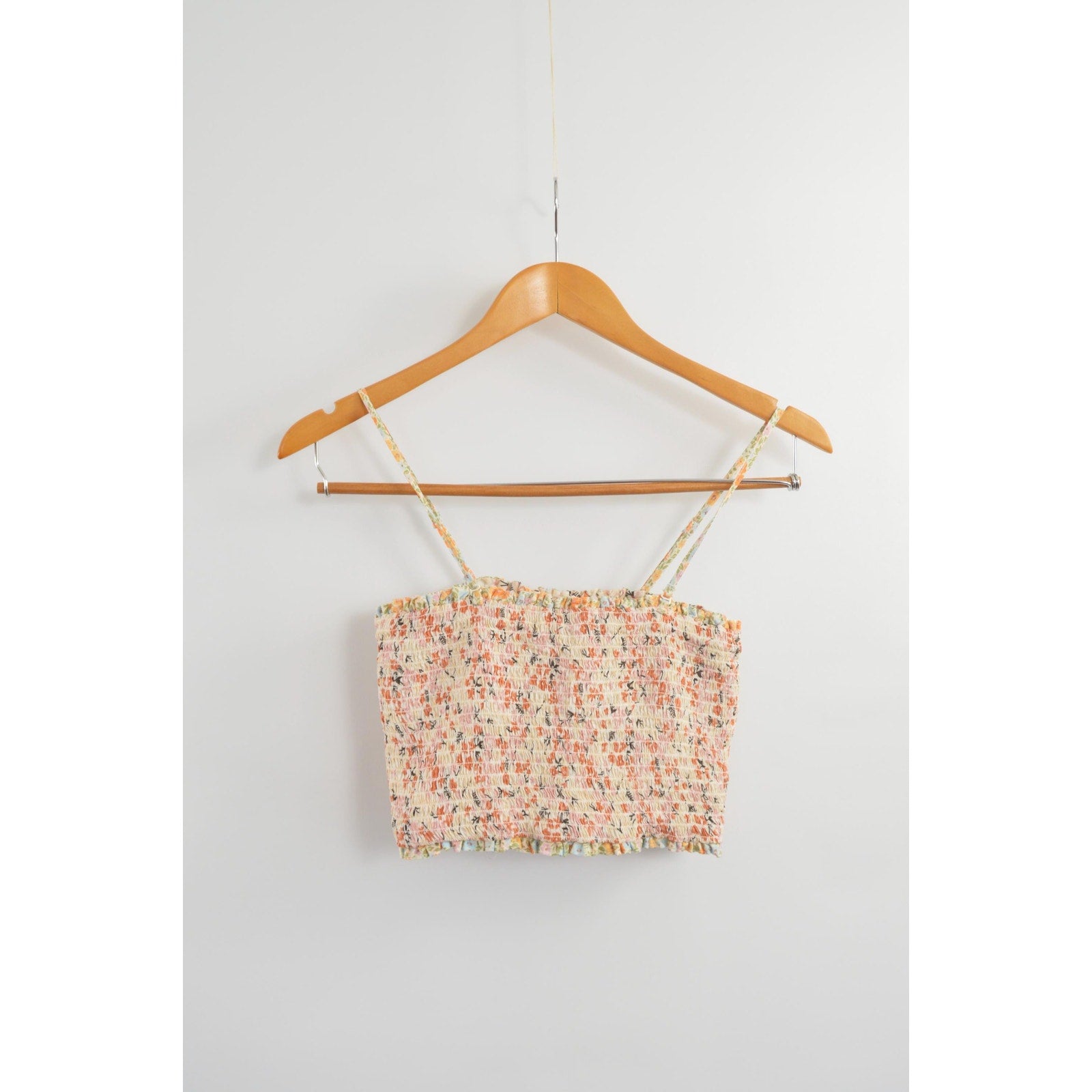 reversible cotton crop bandeau top with removable straps