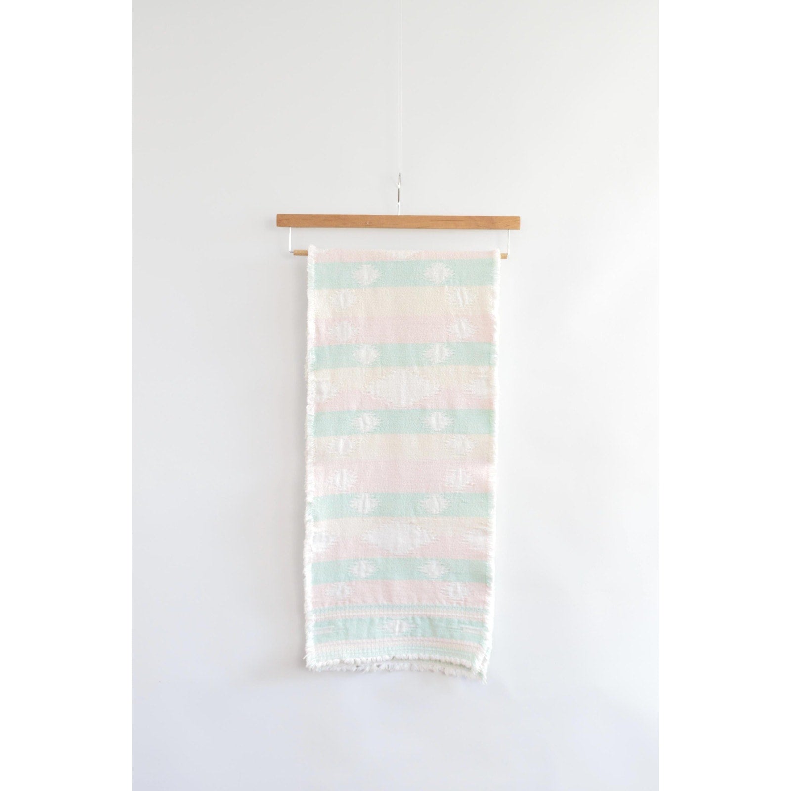 light pastel cotton southwest inspired table runner