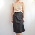 size 6 beautiful pure silk black a line skirt