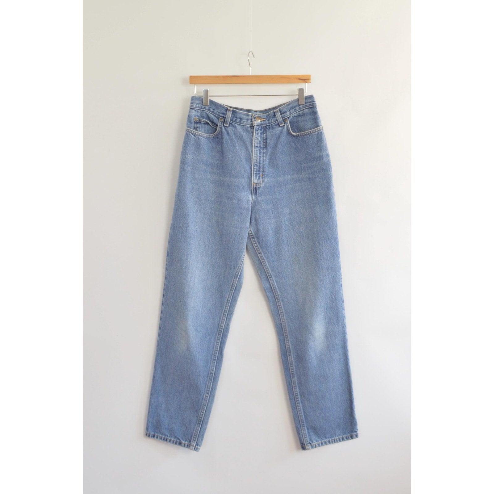 31 x 30 high rise mid wash land’s end 90s fit denim