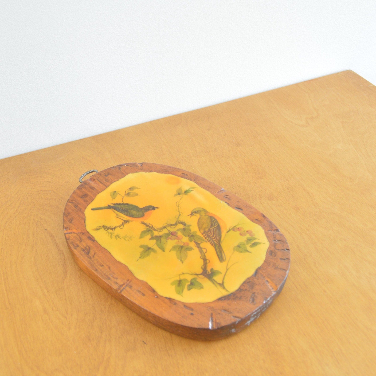 sweet little wooden bird wall piece