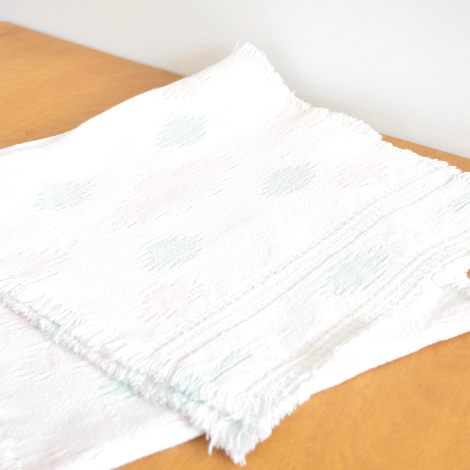 light pastel cotton southwest inspired table runner