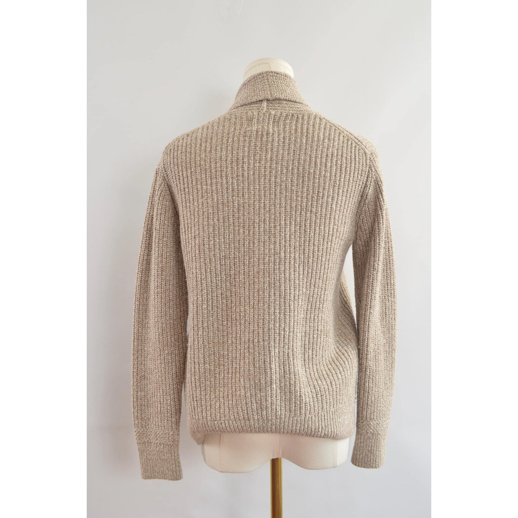 oatmeal cotton gap kids fisherman cardigan